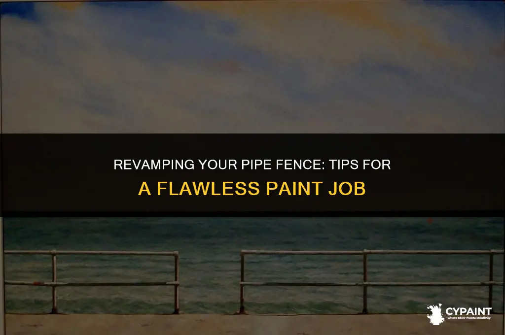 is there a special way to paint a pipe fence