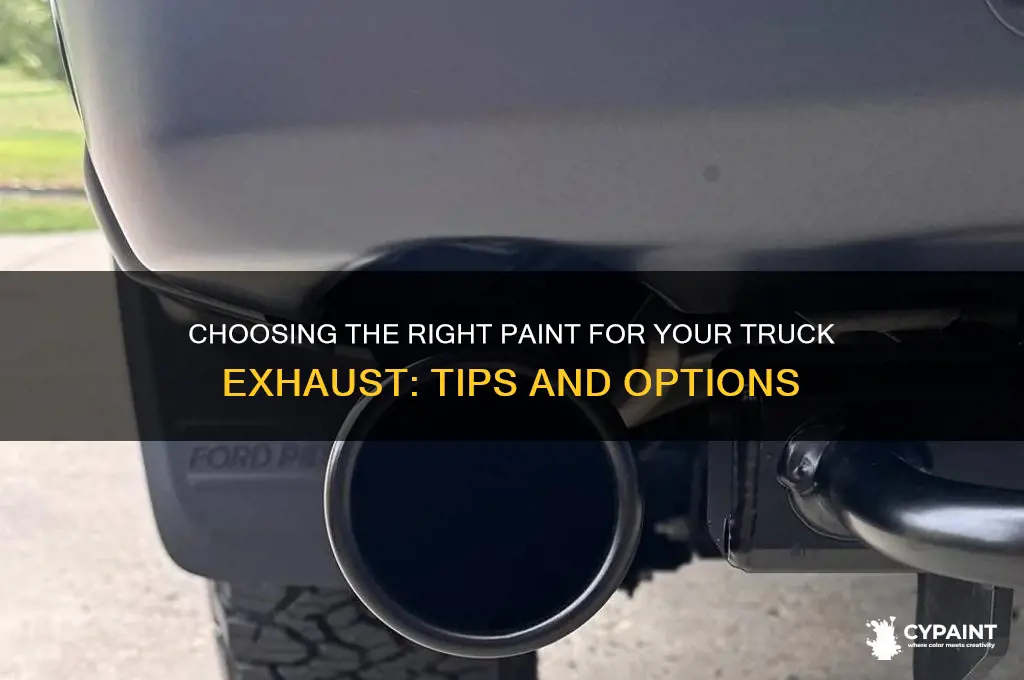is there a specific paint for truck exhaust
