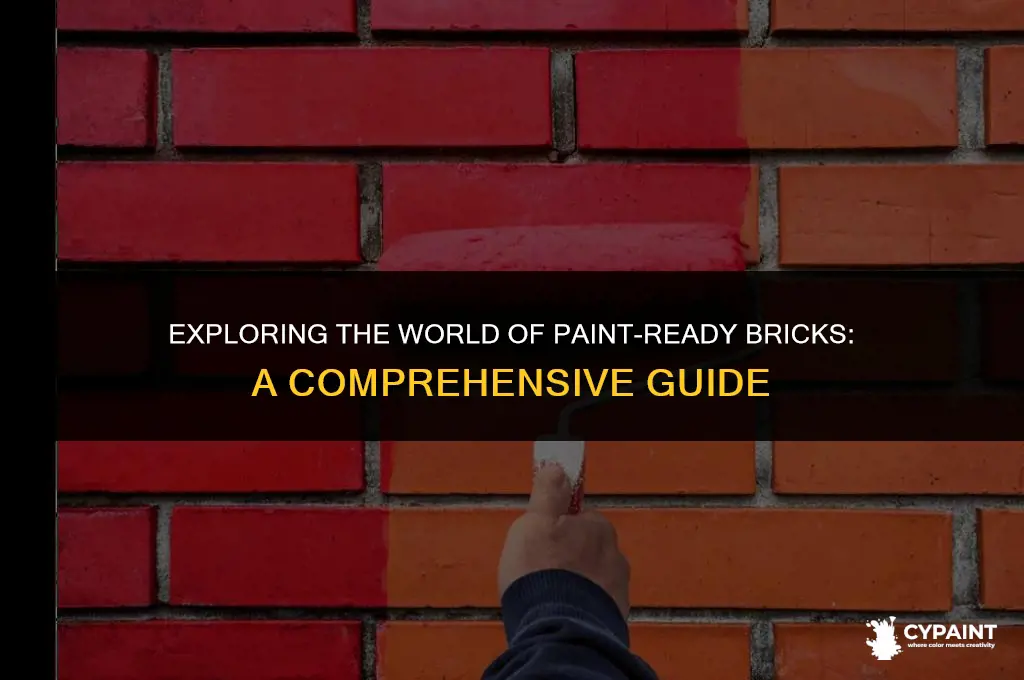 is there a type of brick engineed to be painted