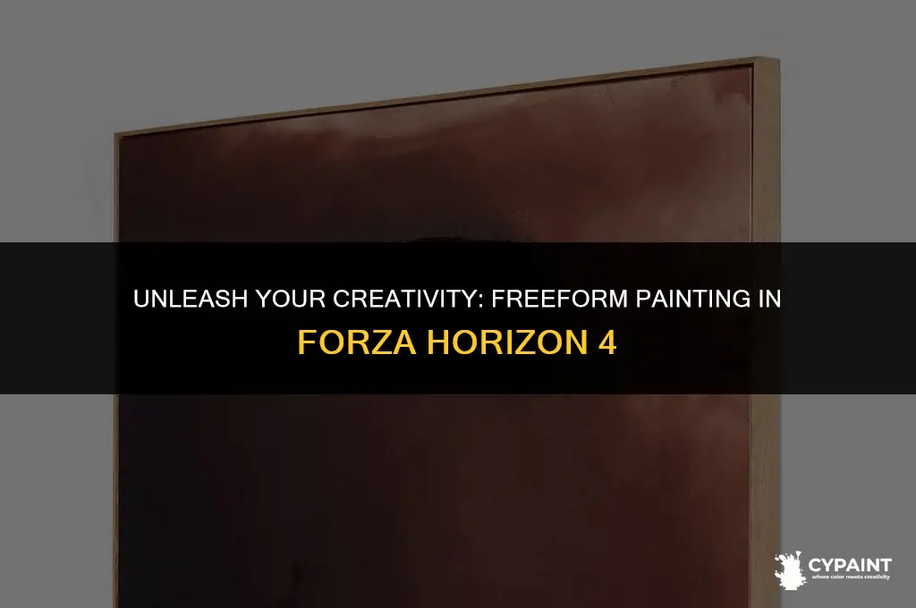 is there a way to free form paint on fh4