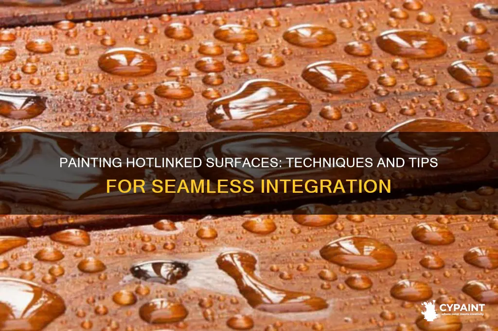 is there a way to paint hotlinked surface
