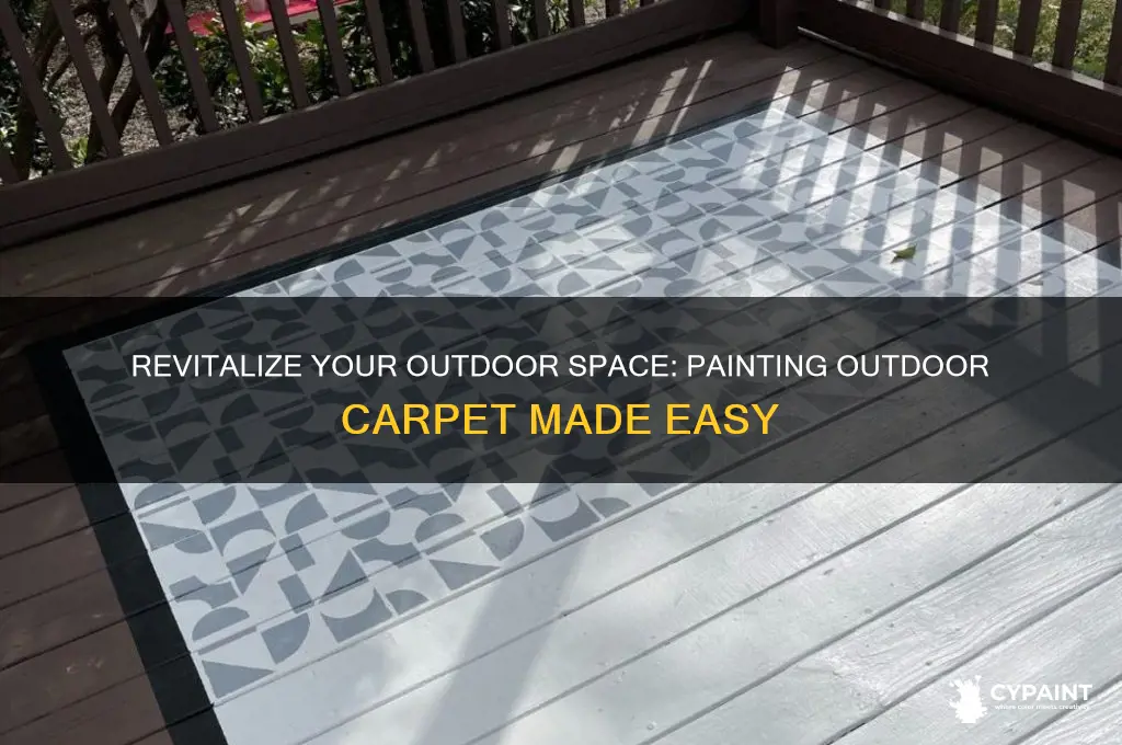 is there a way to paint outdoor carpet