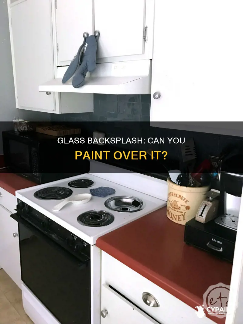 is there a way to paint over glass backsplash