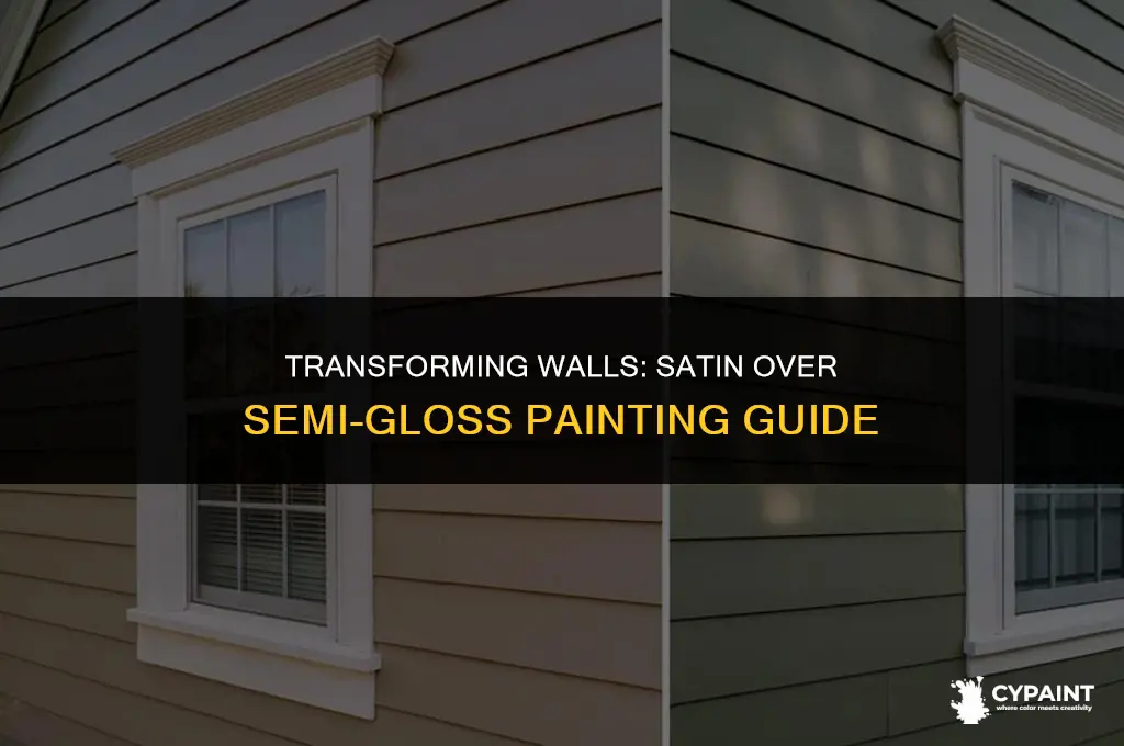 is there a way to paint satin over semi-gloss