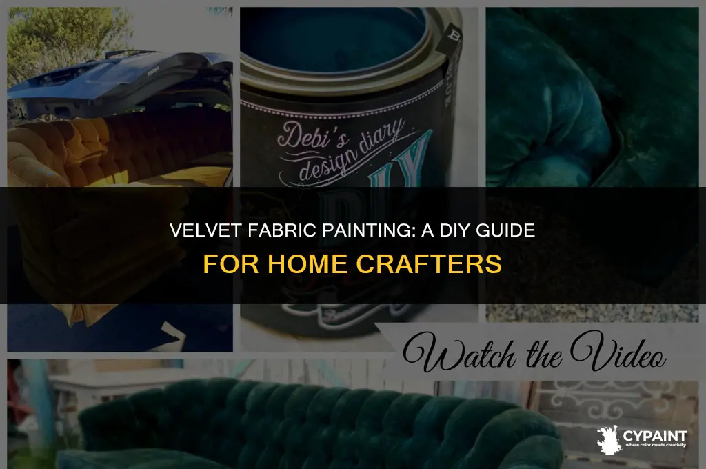 is there a way to paint velvet fabric at home