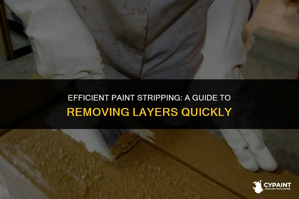 is there a way to quickly strip layers of paint