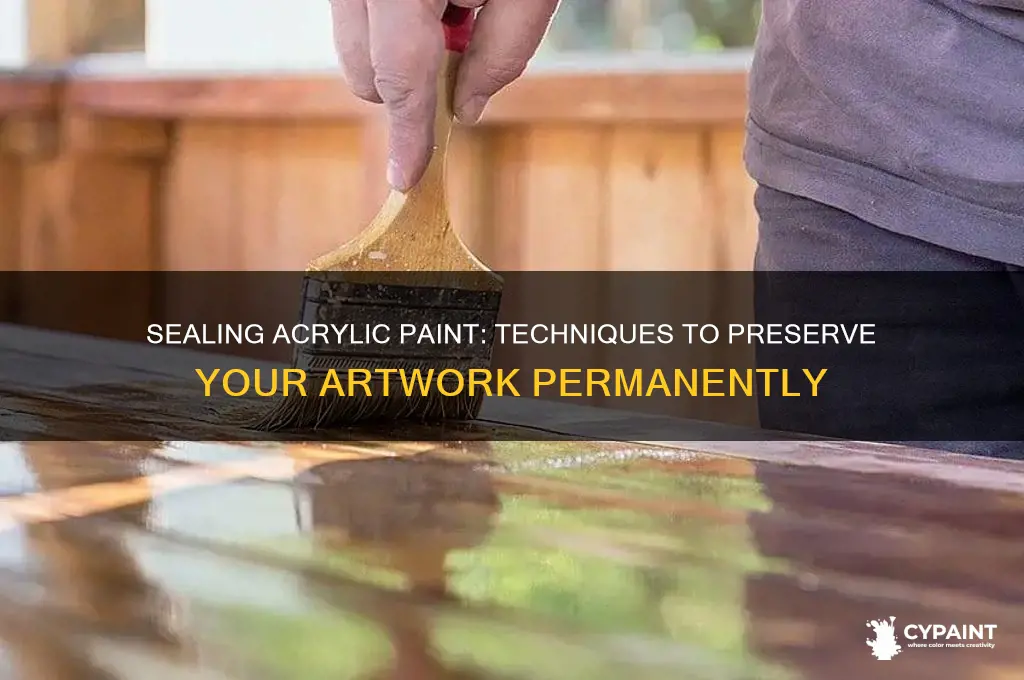 is there a way to seal acrilic paint