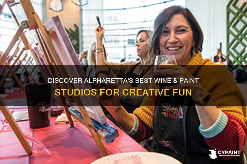 is there a wine & paint place in alpharetta