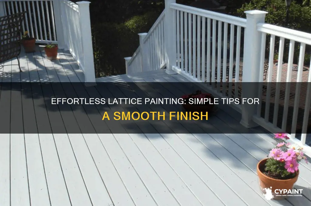 is there an easy way to paint lattice