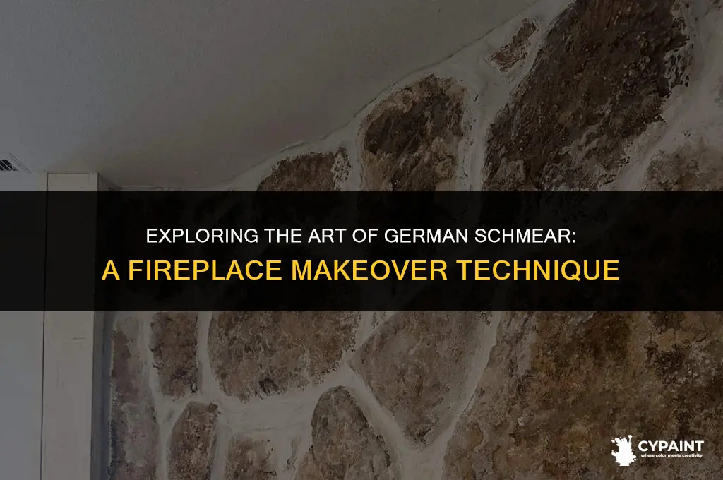 is there another name for german schmear painting technique fireplace