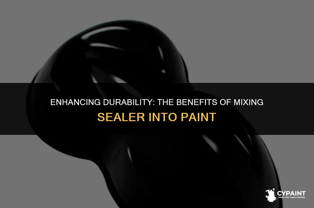 is there any benefit to mixing sealer into my paint