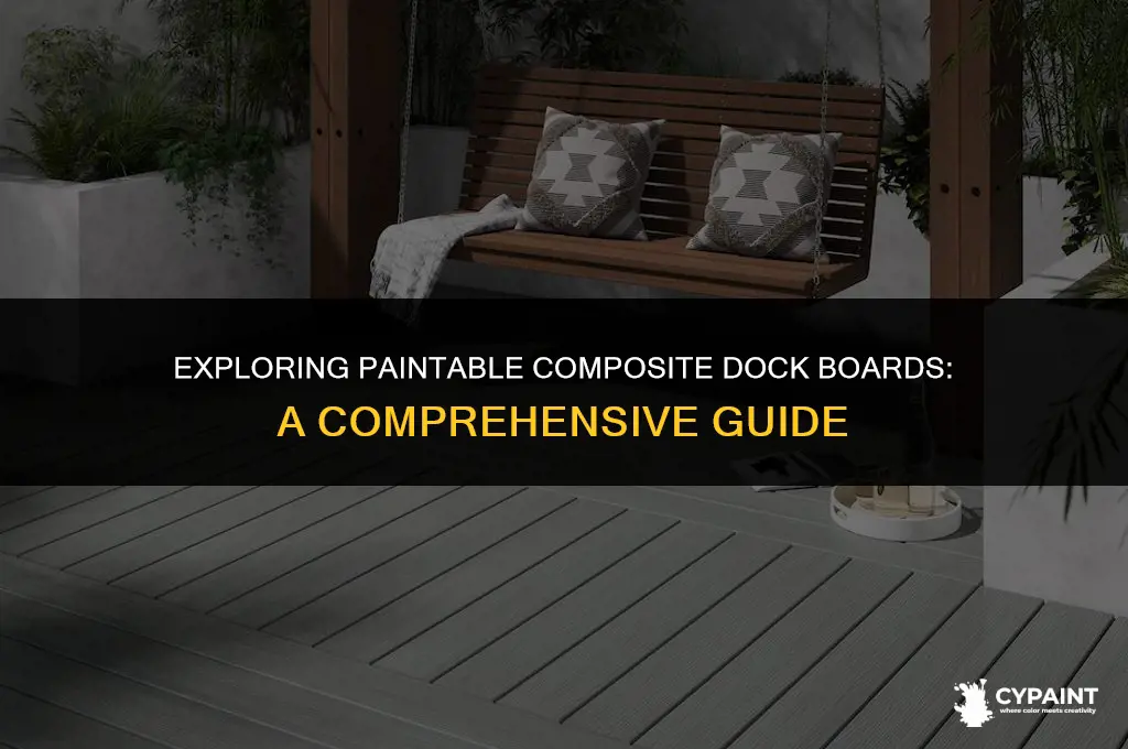 is there any composite dock boards that can be painted