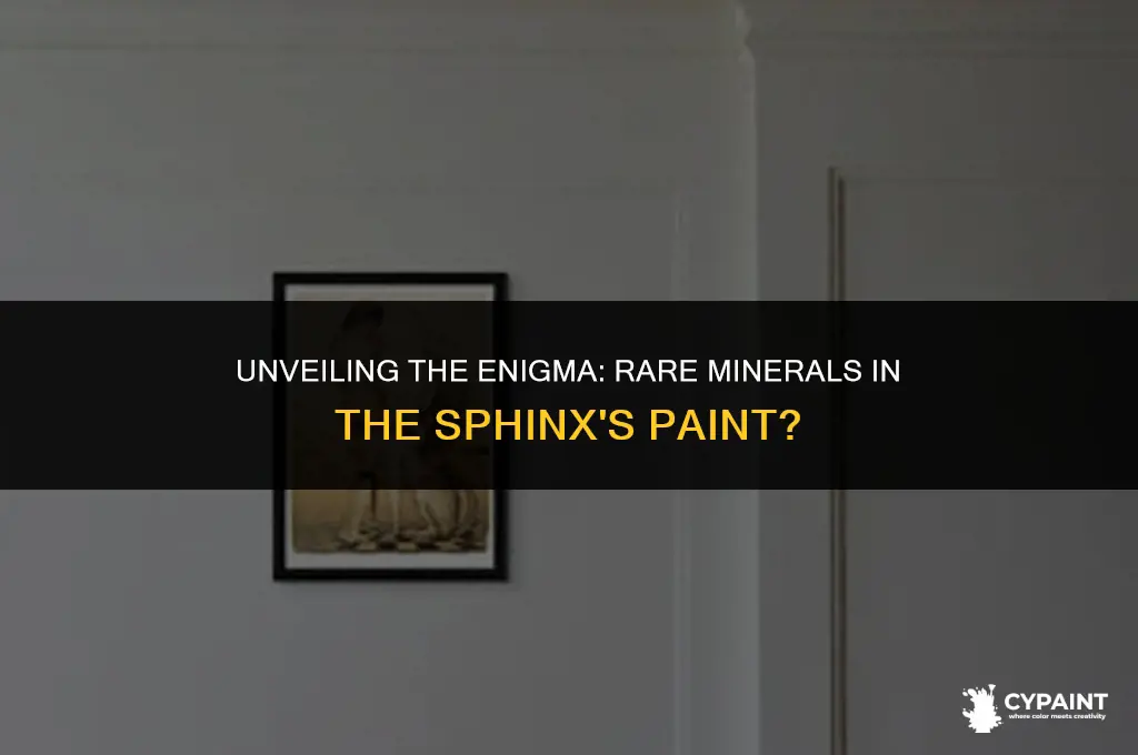is there any rare meneralsin the paint of the sphinx
