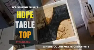 Revamping Your HDPE Table Top: A Comprehensive Guide to Painting