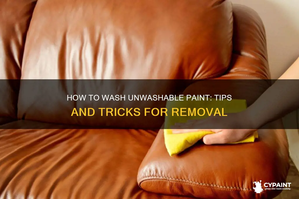 is there any way to wash unwolshibol paint