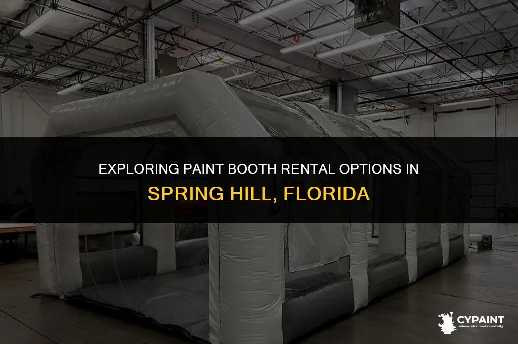 is there anyplace in springhill fla that rents paint booths
