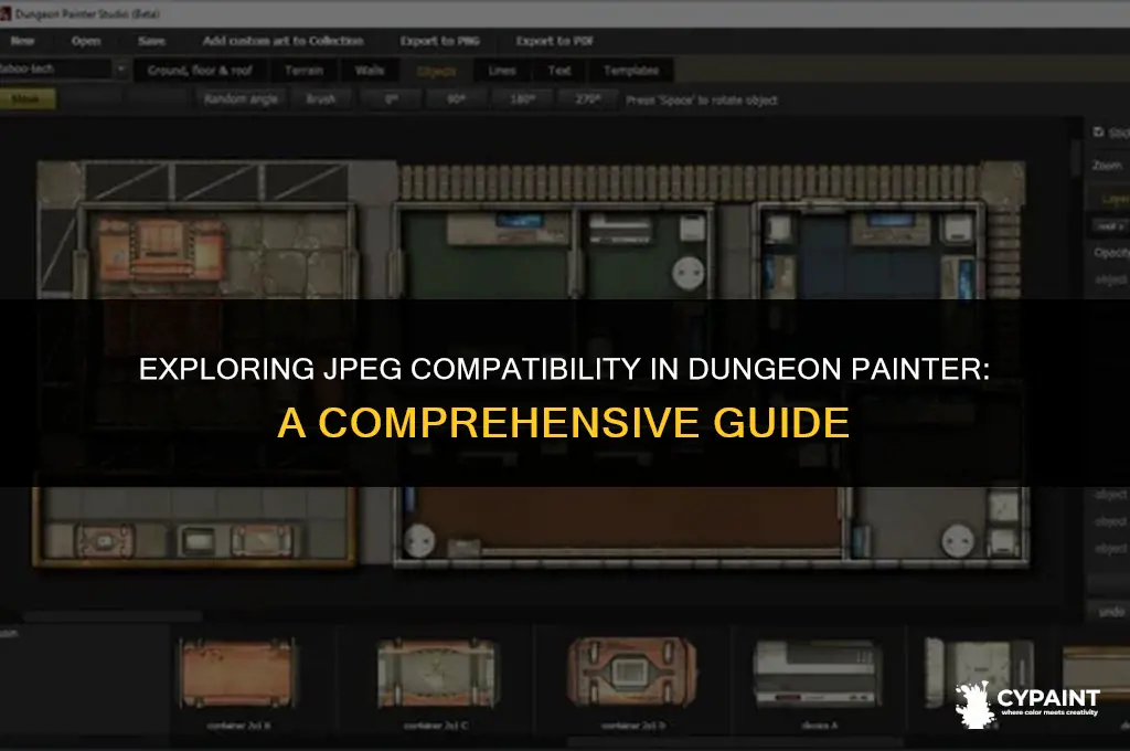 is there anyway to open a jpeg in dungeon painter