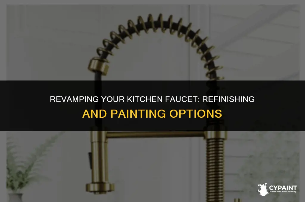 is there anyway to refinissh or paint a kitchen facuet