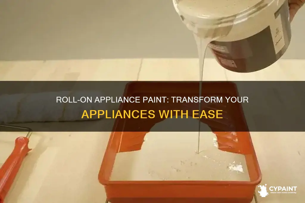 is there paint for appliances to roll on