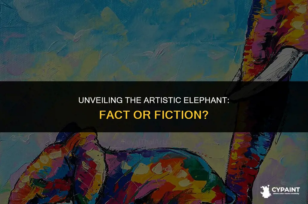 is there really an elephant that can paint