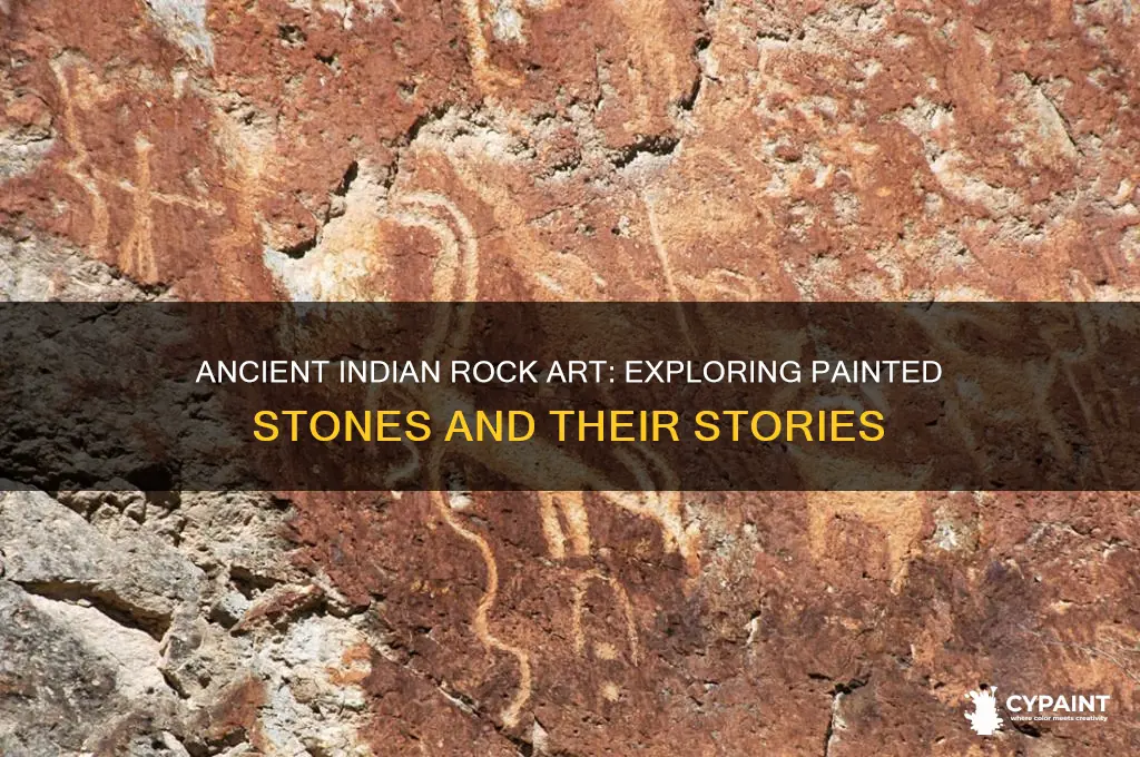 is there rocks of paintings that indians painted
