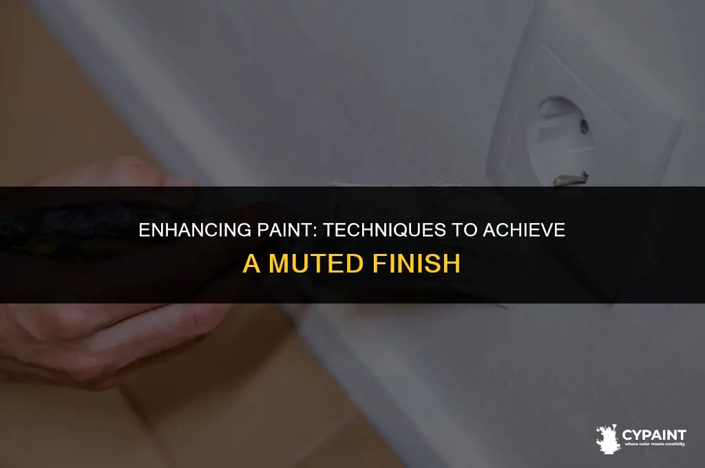 is there something to add to paint to dull down