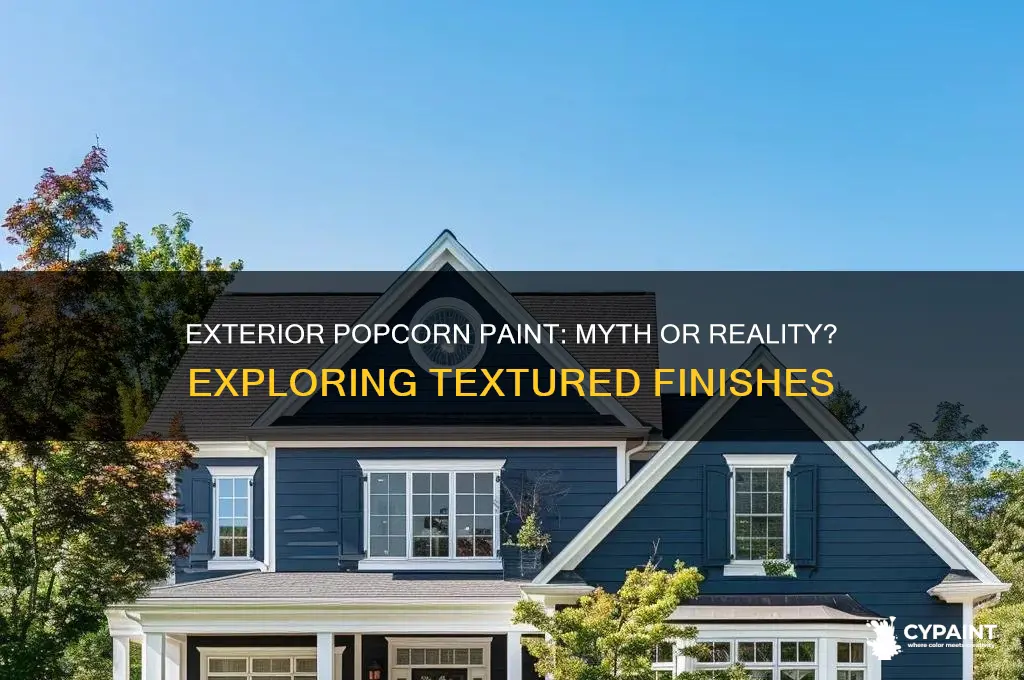 is there such a thing exterior popcorn paint