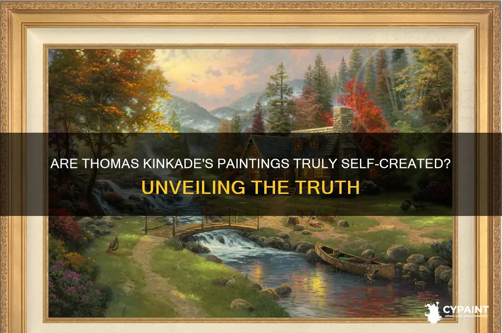 is thomas kinkade a paintings done by himself
