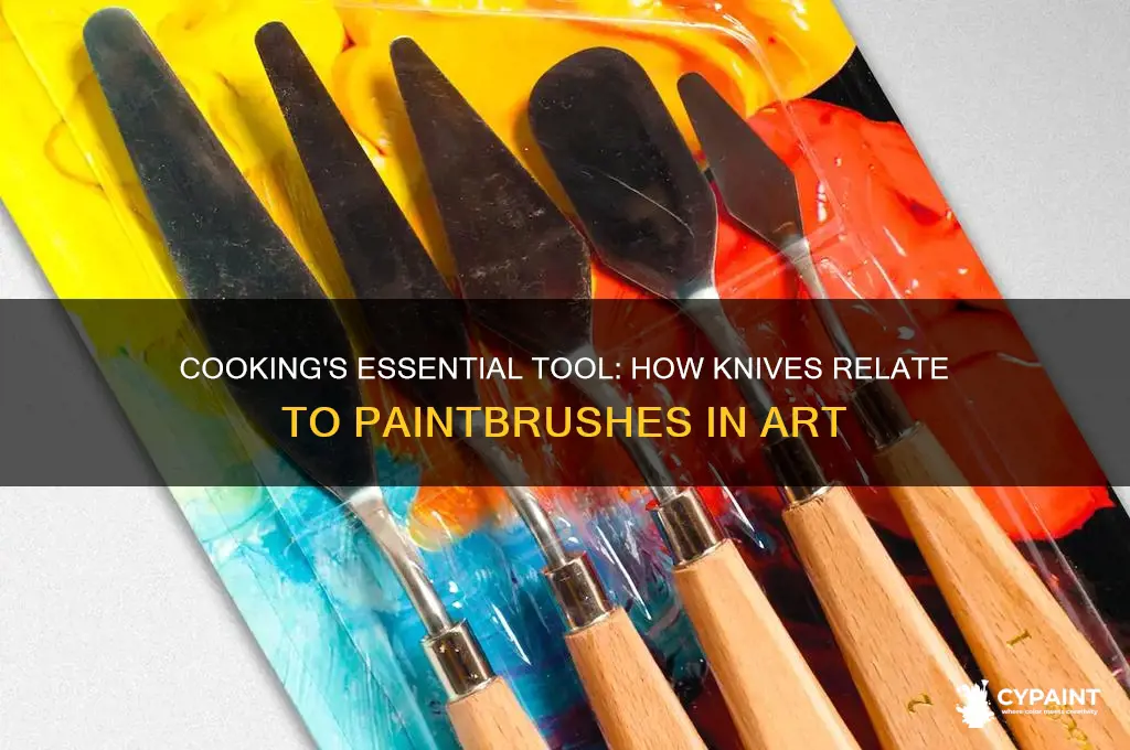 is to cooking as paintbrush is to painting