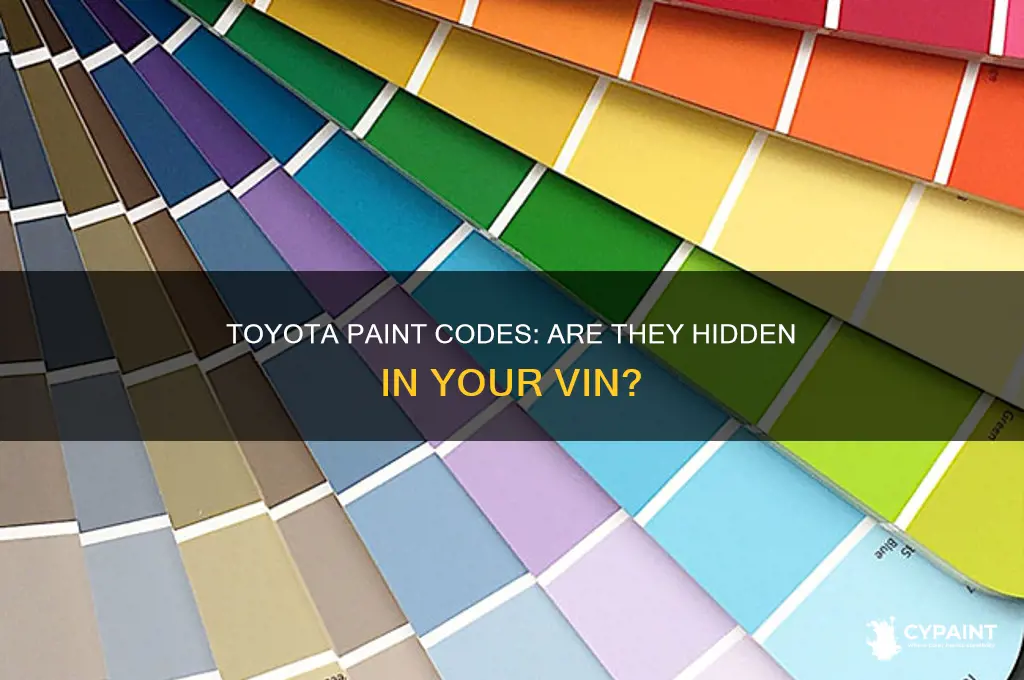 is toyota paint codes found in the vin