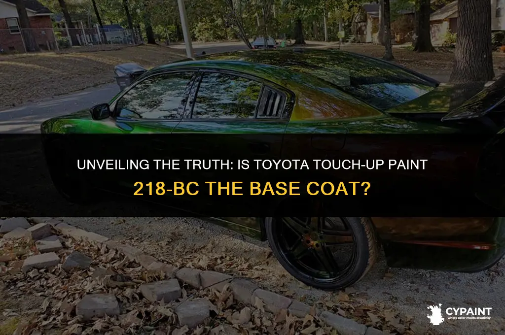 is toyota touch up paint 218-bc the base coat