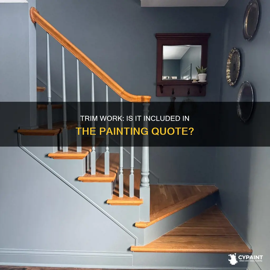 is trim included in square foot price for painter