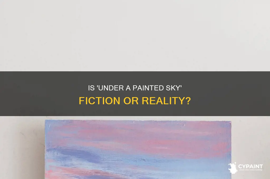is under a painted sky a fiction book