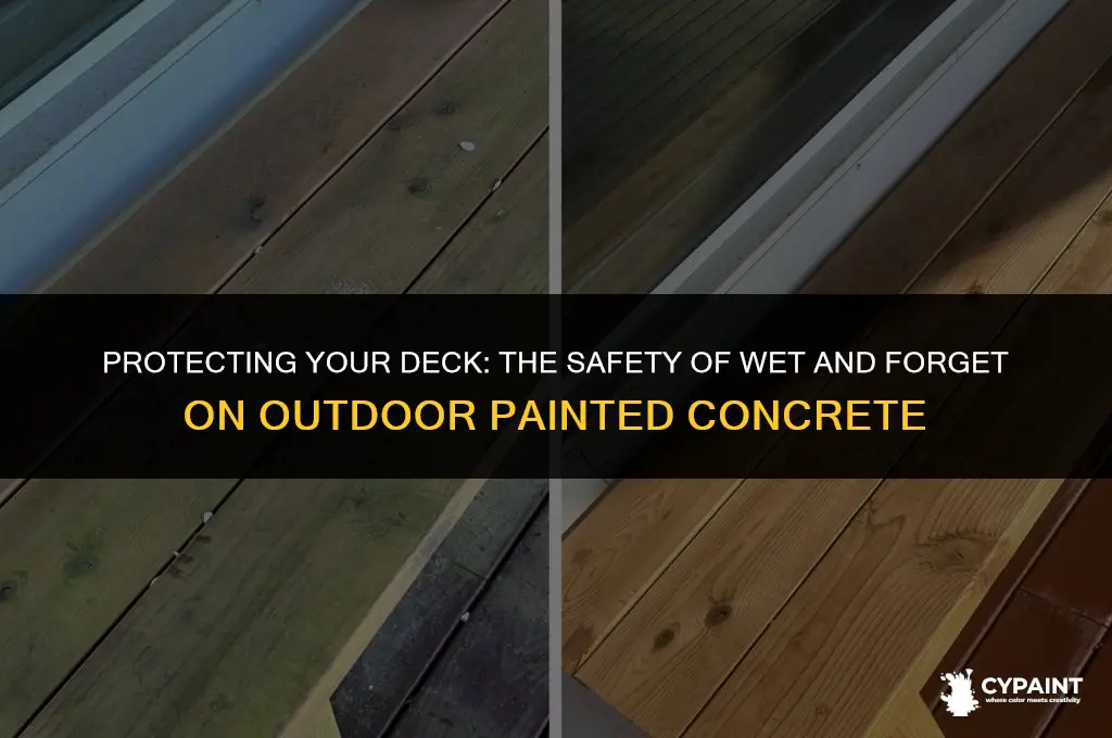 is wet and forget safe for outdoor painted concrete decks