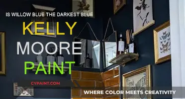 Explore the Darkest Blue Paint: Willow Blue by Kelly Moore