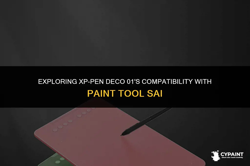 is xp-pen deco 01 compatible with paint tool sai