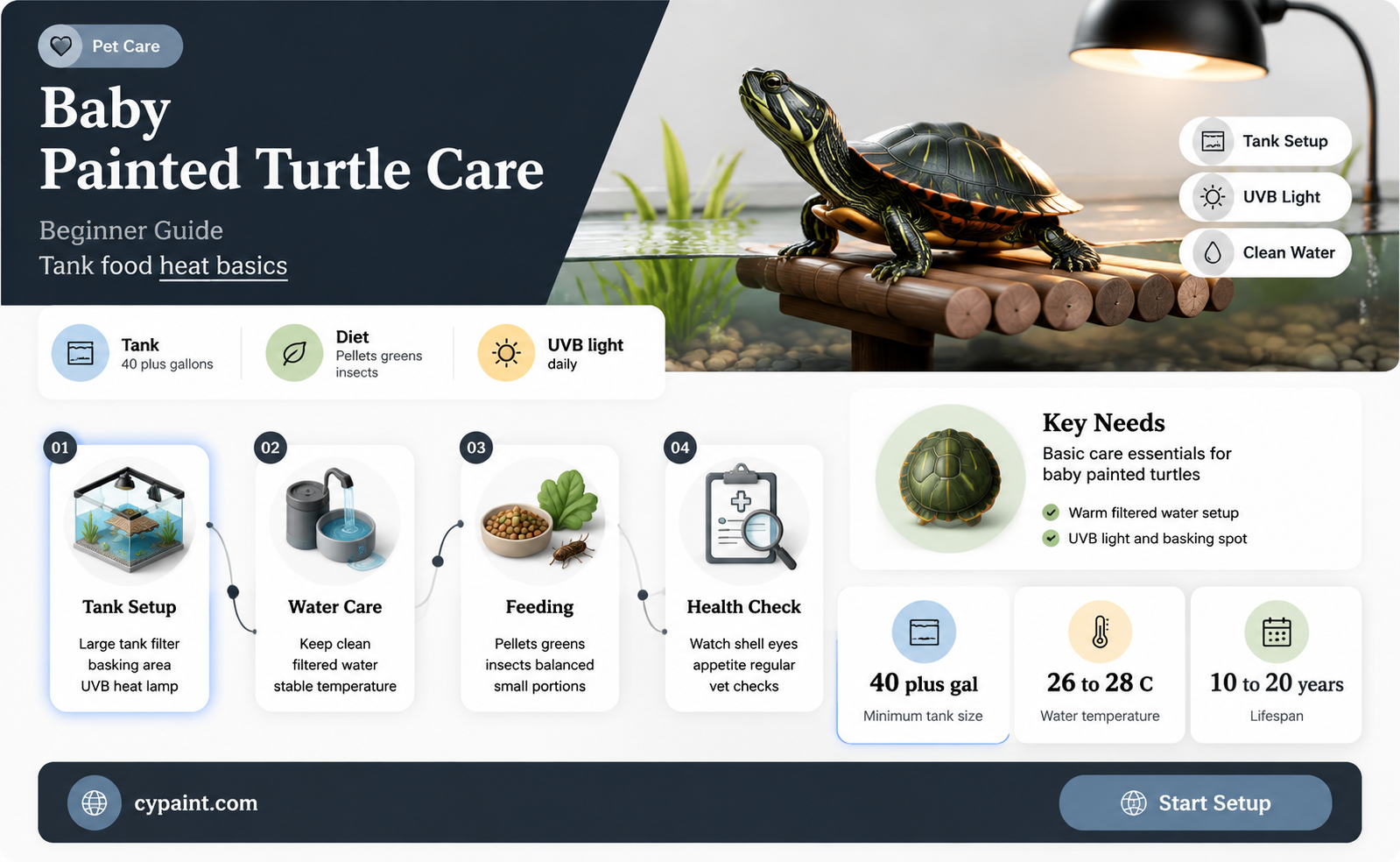 can you keep a baby painted turtle as a pet