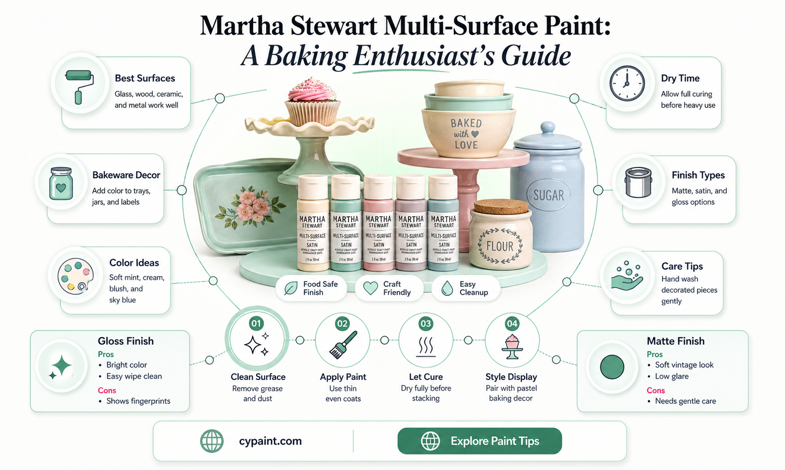 can you bake martha stewart multi surface paint