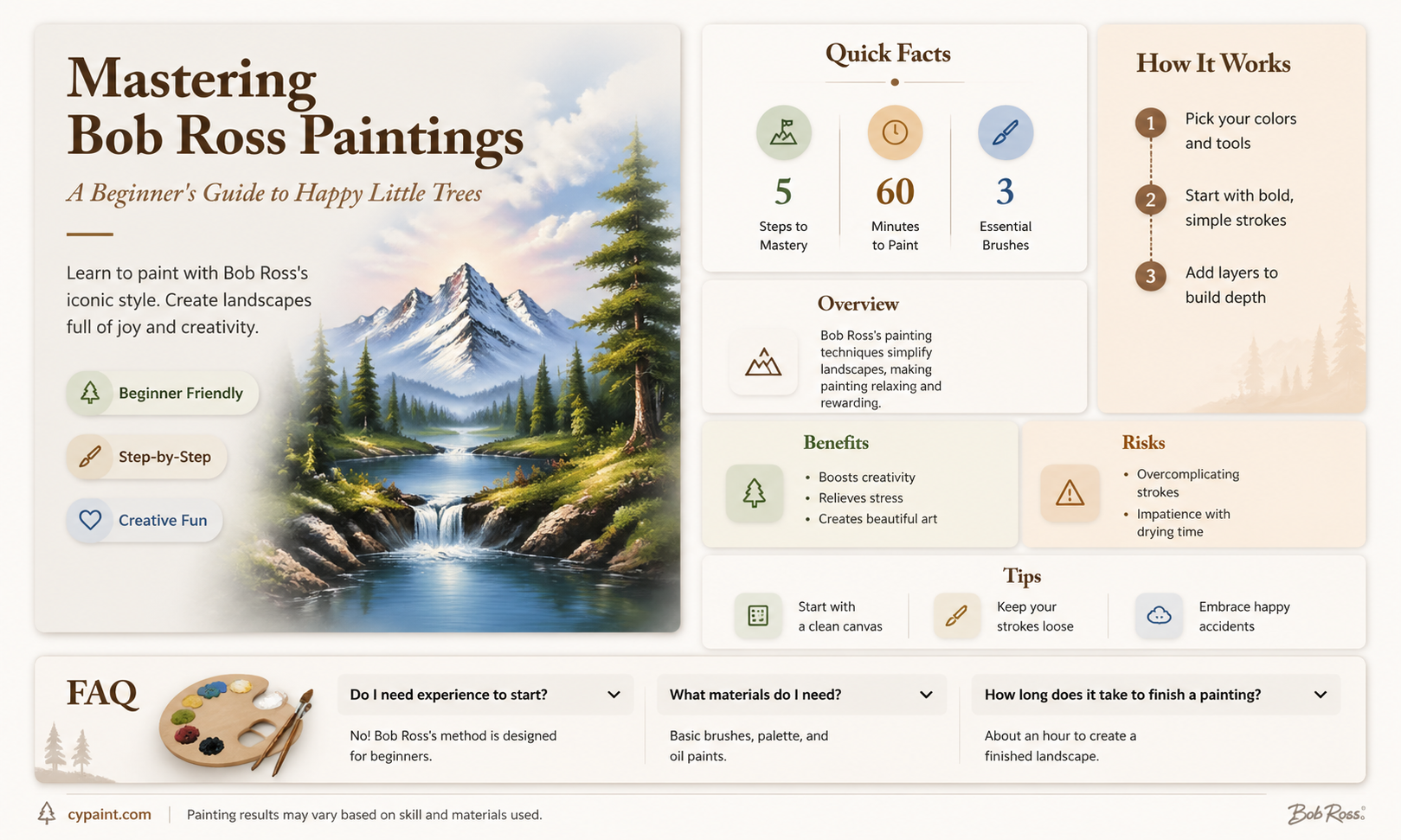 can i do a bob ross painting as a beginner