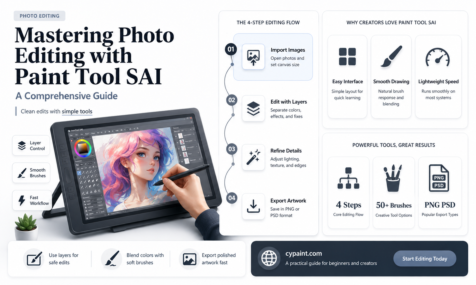 can you edit photo with paint tool sai