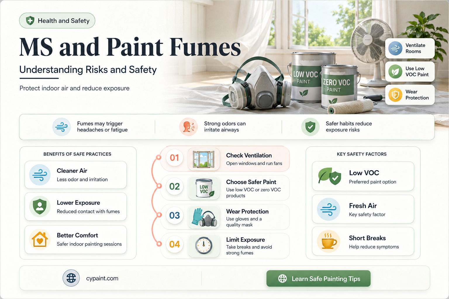 can you be around paint fumes if you have ms