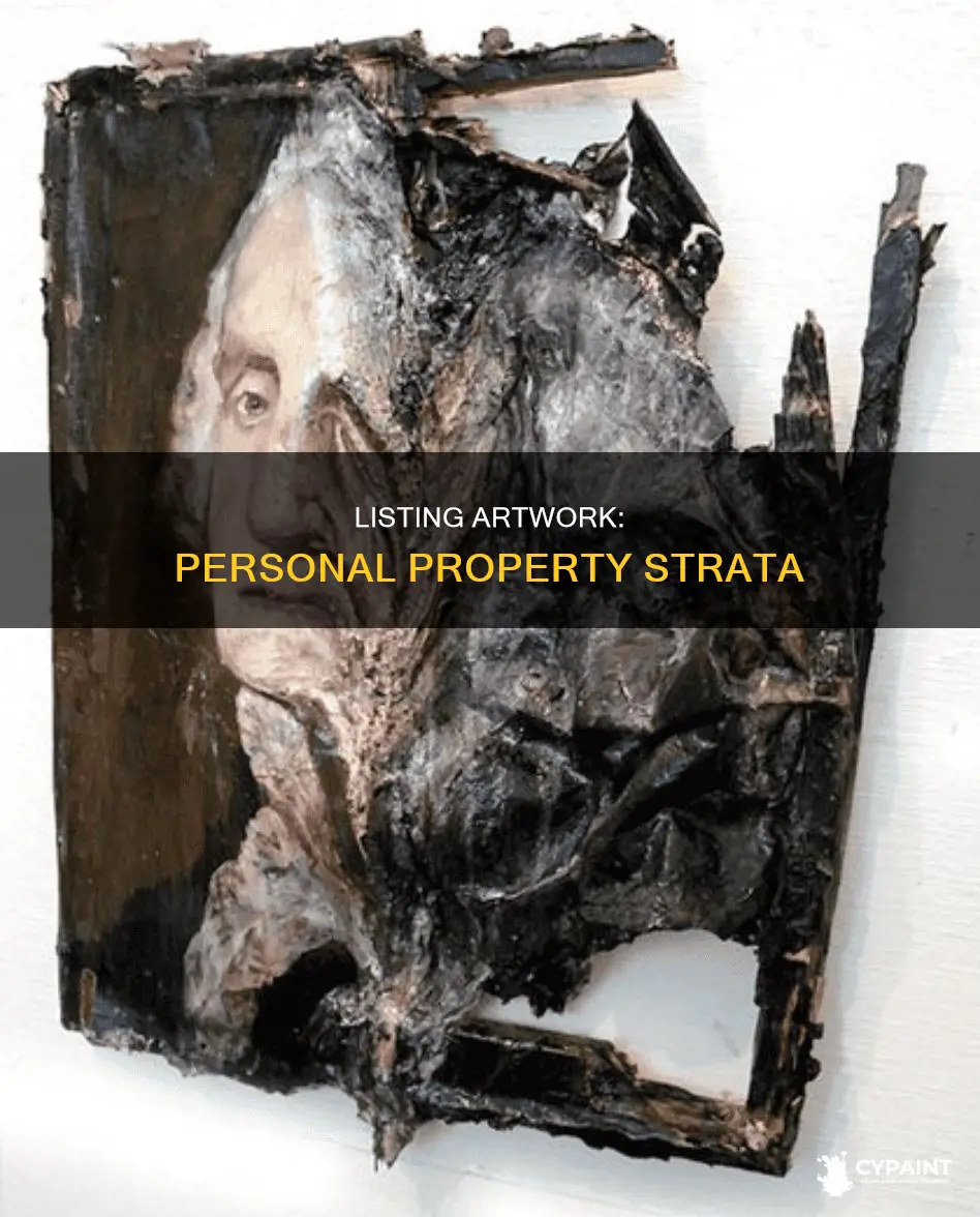 must i list my paintings as personal property strata