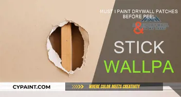 Drywall Patches: Prime Before Peel & Stick Wallpaper?