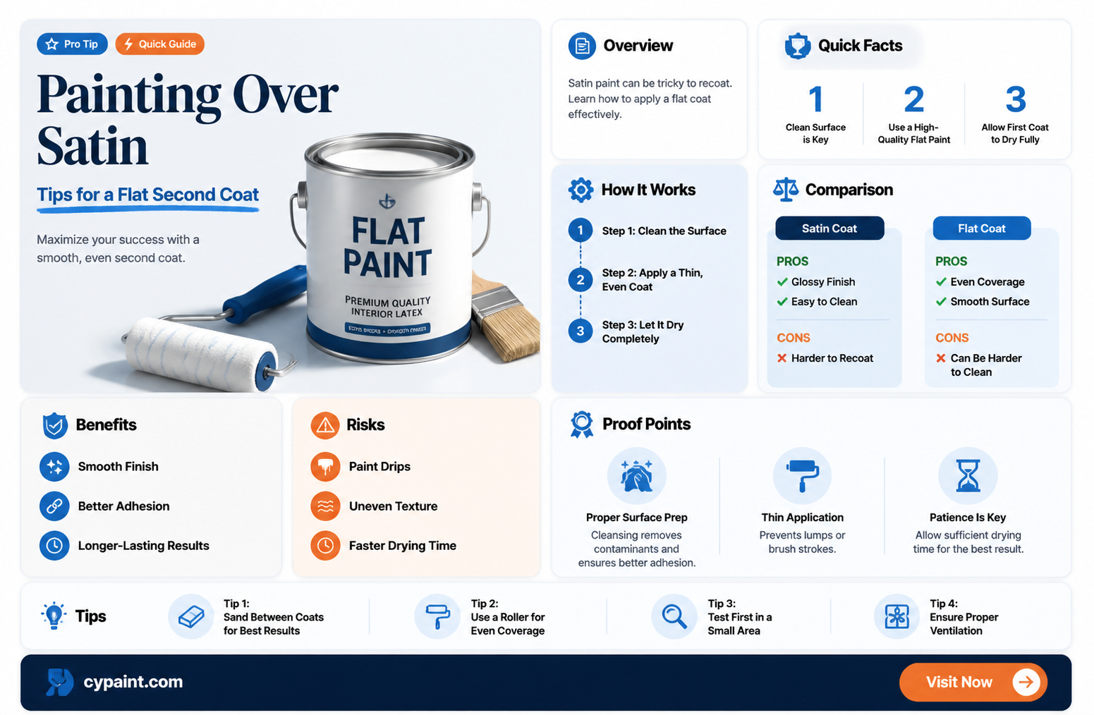 can i paint a second coat with flat 9ver satin