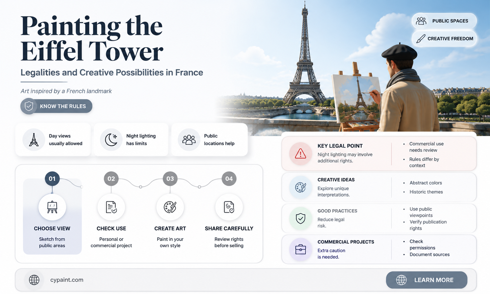 can you go to france and paint the eiffel tower