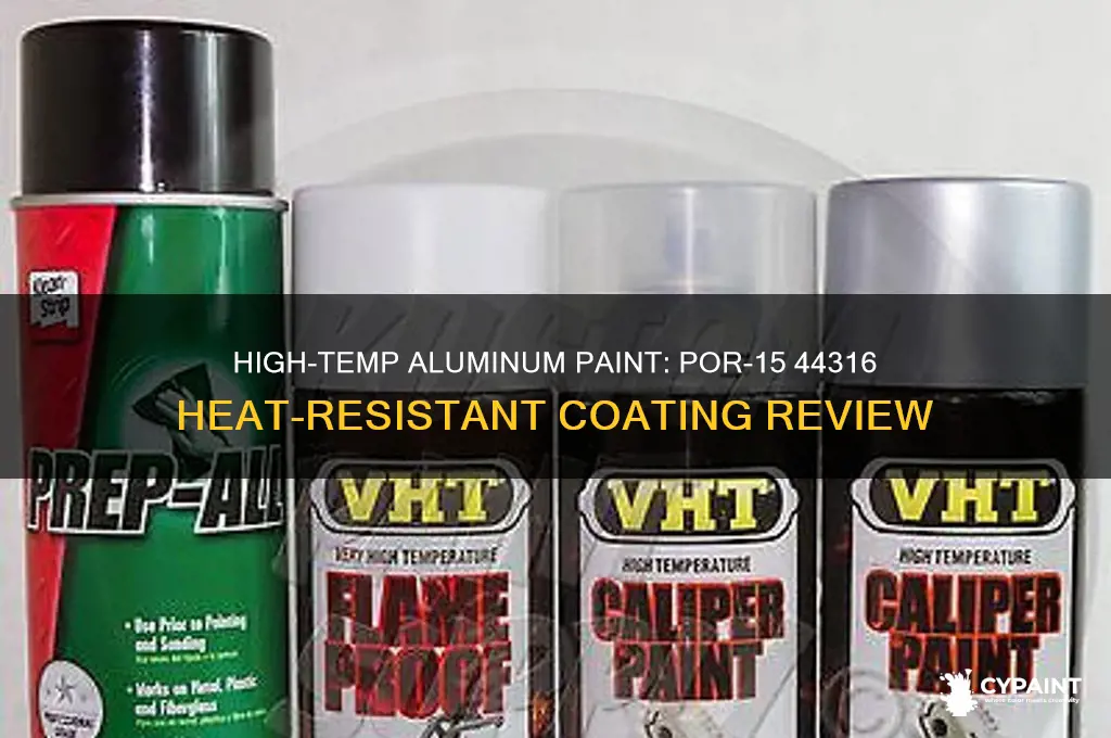 por-15 44316 high temp heat resistantaluminum paint