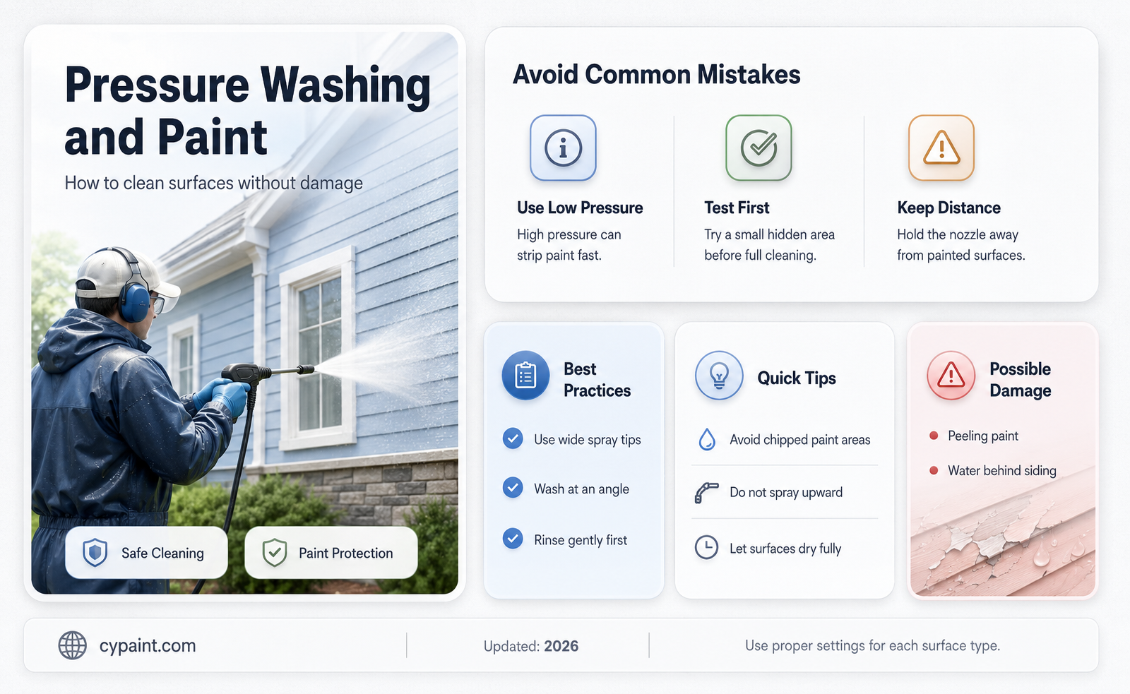 can you damage paint with a pressure washer