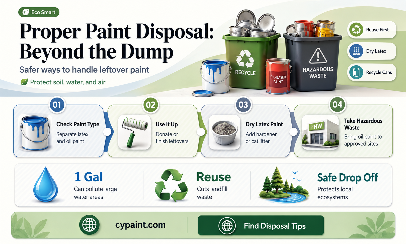 can you dispose of paint at the dump