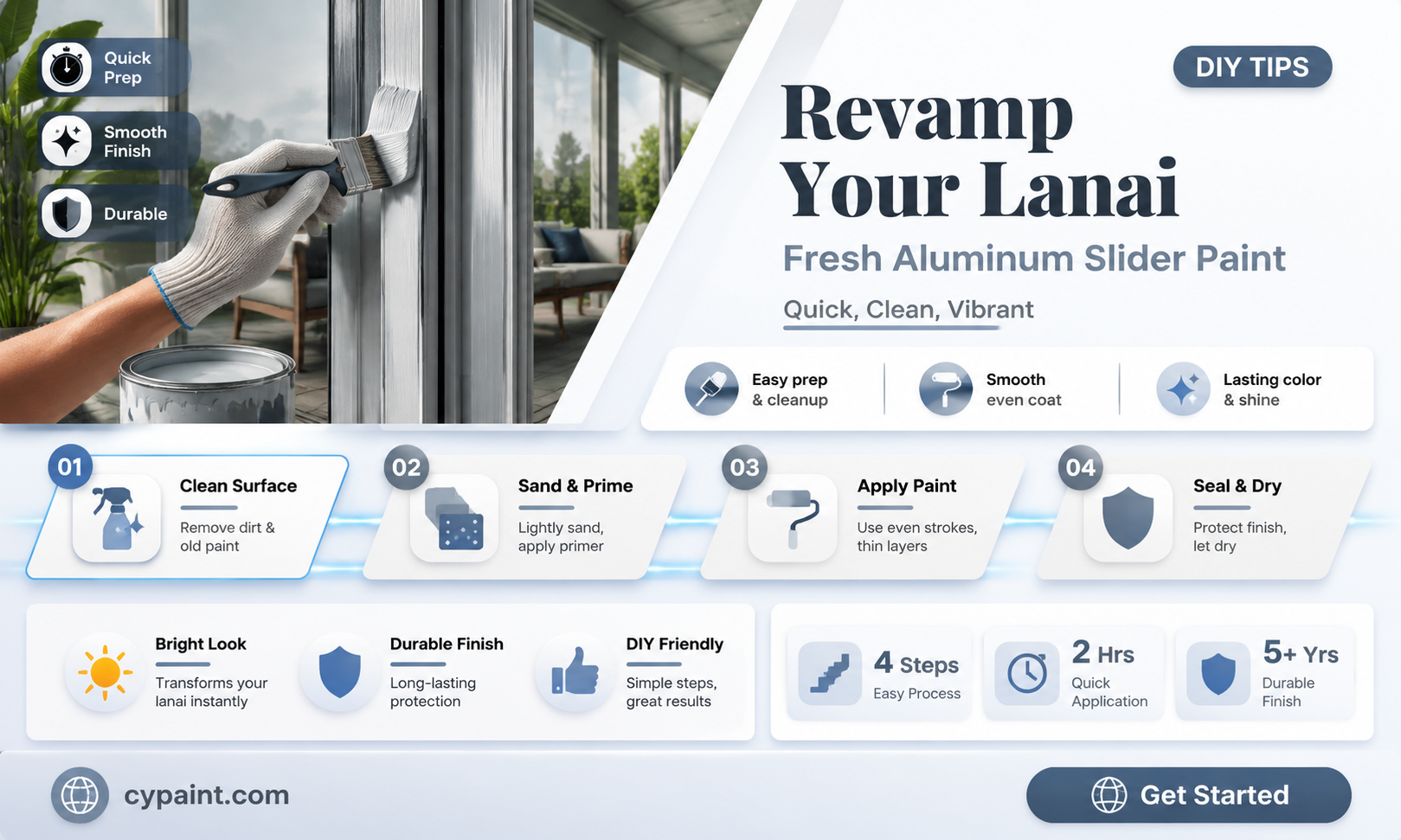 can u paint aluminum on ur lanai sli8ders