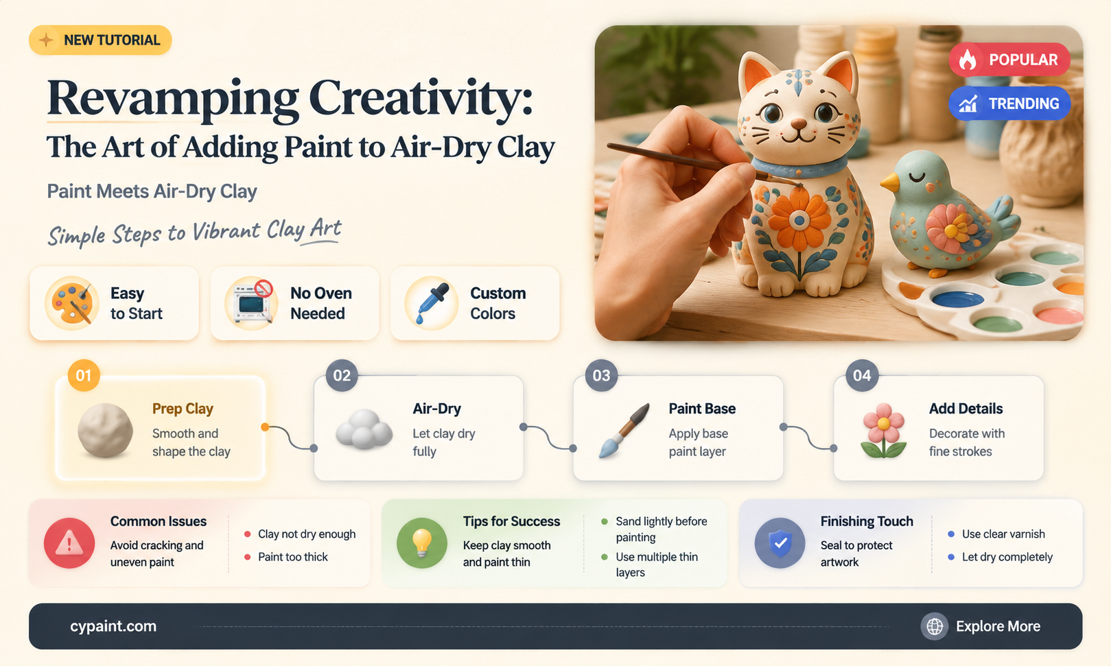 can you add paint to air dry clay